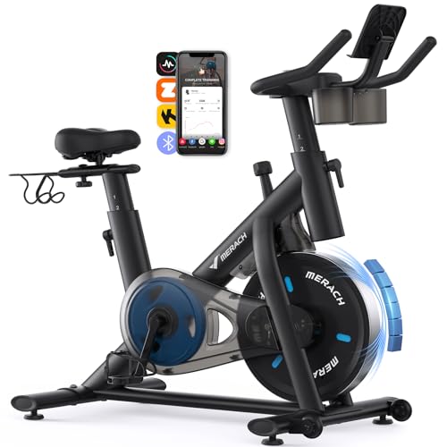 merach heimtrainer fahrrad magnetischer widerstand, indoor cycling bike bis 136kg