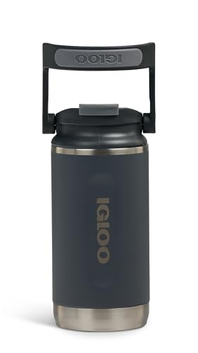 IGLOO Tumbler 12 Edelstahl-Trinkflasche 340 ml, anthrazit, auslaufsicher, spülmaschinenfest