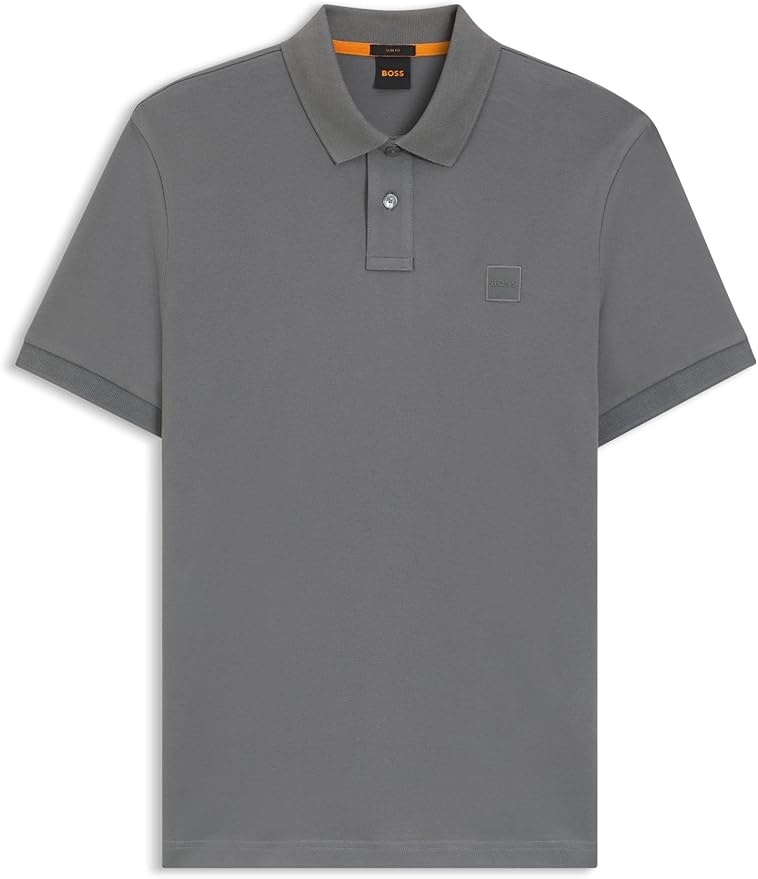 BOSS Poloshirt Herren Passenger Slim Fit Open Grey S-5XL