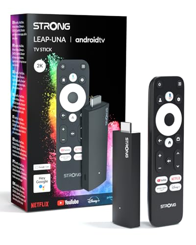 Produktbild: strong leap-una streaming stick 2k chromecast android 11 hdr10 dolby audio 22