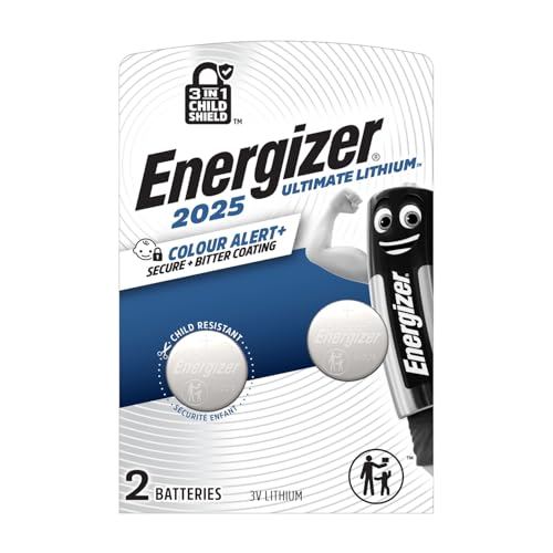 Energizer CR 2025 Knopfzelle 3V Lithium Batterie (2 Stück)