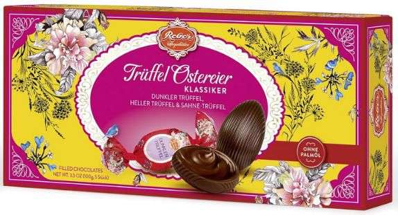 reber trüffel-ostereier deluxe 2 sorten 3,75 statt 6