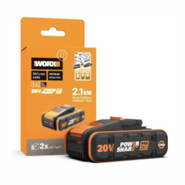 Produktbild: WORX WA3646 20V 4Ah PowerShare Pro Plus Akku