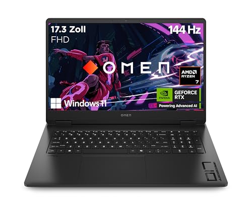 hp omen gaming laptop 17,3 zoll fhd 144 hz amd ryzen 7 16 gb ram 512 gb ssd rtx 4060