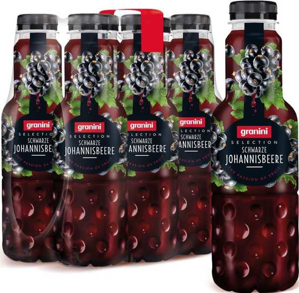 granini selection schwarze johannisbeere 6 x 0,75 liter nur 9 euro statt 16 euro