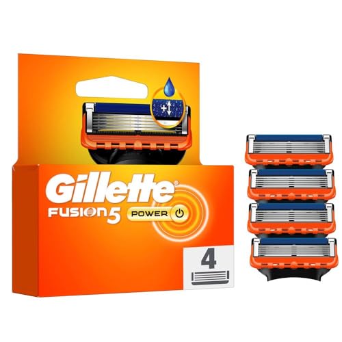 Produktbild: gillette fusion5 power rasierklingen, 4 ersatzklingen für eine gründliche rasur