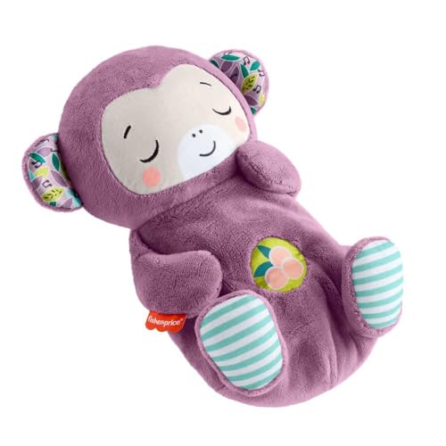 Fisher-Price Lila Schlummer-Affe | Plüsch-Spieluhr mit Klängen/Sounds