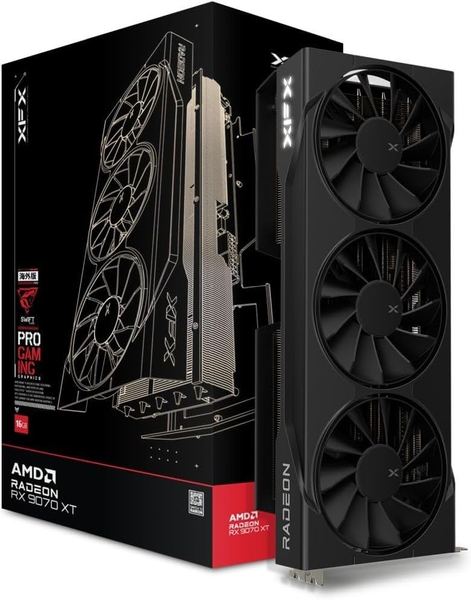 XFX Radeon RX 9070 XT 16GB GDDR6 Grafikkarte Triple Fan, HDMI, 3x DP