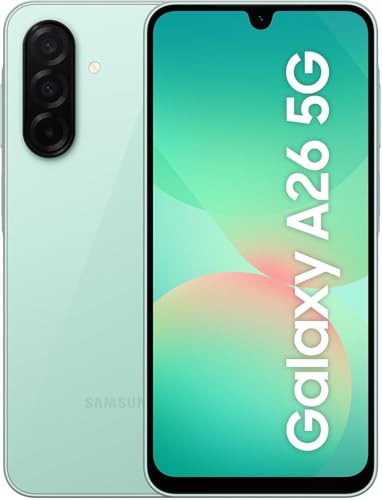 samsung galaxy a26 5g smartphone 6 gb ram 128 gb speicher 50 mp kamer mint