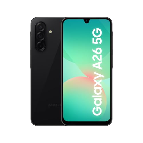 samsung galaxy a26 5g smartphone ohne vertrag, 6 gb ram, 128 gb, 50 mp, schwarz