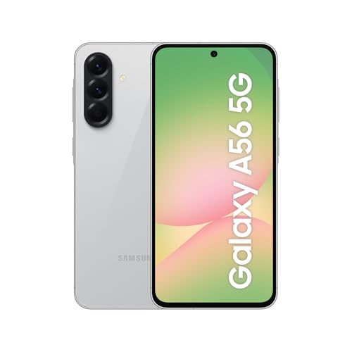 samsung galaxy a56 5g smartphone ohne vertrag, 8 gb ram, 128 gb, 50 mp, lightgray