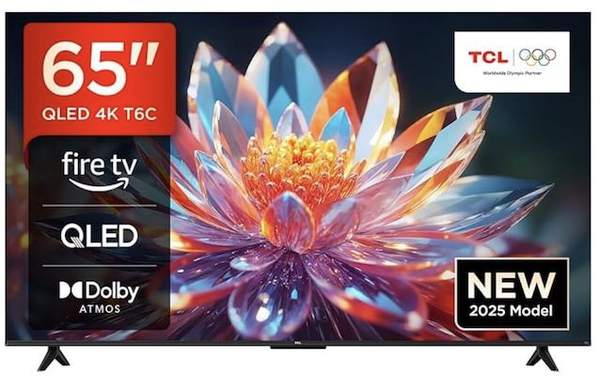 tcl 65t6c 65 zoll 4k qled hdr fernseher 459 euro statt 559 euro