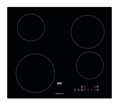 aeg induktionskochfeld 60cm autark 4 zonen 4x power touch-bedienung kindersicherung