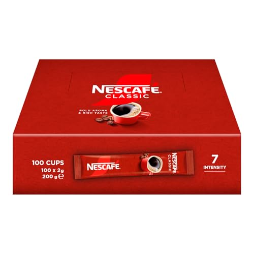 nescaf classic sticks, löslicher kaffee einzeln portioniert, 200g, 100er pack