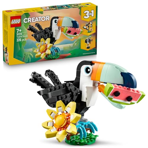 lego creator tukan bauen - wilde tiere tropischer vogel 31173