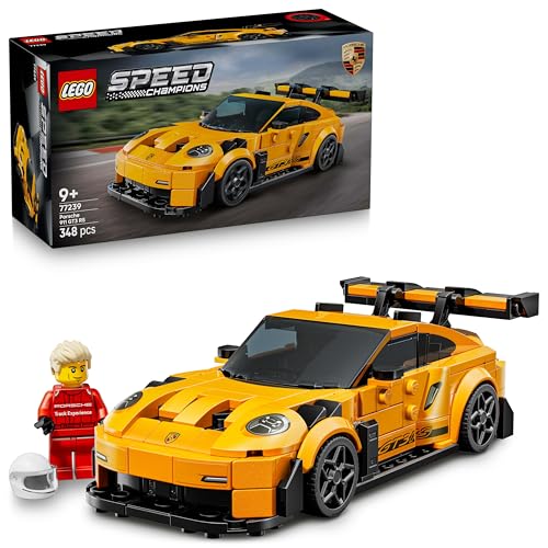 lego speed champions porsche 911 gt3 rs spielzeugauto mit minifigur für 9 jahre+