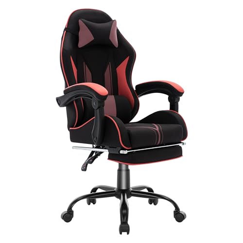 nsmazxo gaming stuhl ergonomisch mit fußstütze und rückenlehne für kinder und erwachsene