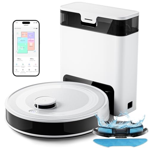 saugroboter lefant mit wischfunktion, teppich- und tierhaare geeignet