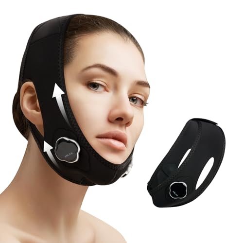 ANLAN gesichtsmassagegerät gegen falten, 3 modis, 5 intensitäten, v-face shaping