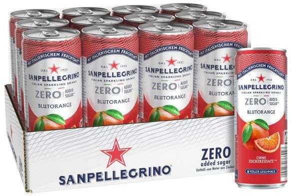 san pellegrino blutorange zero 12er pack ab 11,53 euro statt 15 euro