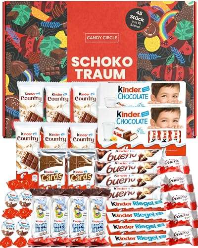 süßigkeiten box kinderschokolade "schokotraum" candy circle mit bueno, ferrero kinder
