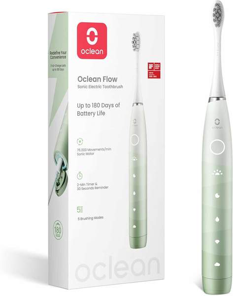 oclean elektrische zahnbürste flow - sanfte reinigung für gesunde zähne