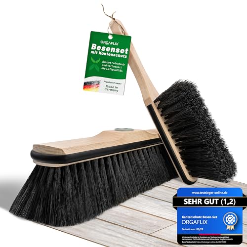 Produktbild: orgaflix handfeger ohne stiel, pferdehaar besen mit kante, made in germany
