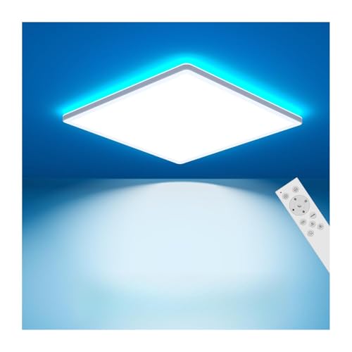 slochi led deckenleuchte 3200lm dimmbar fernbedienung 30cm 25w rgb farbwechsel 3000k-6500k