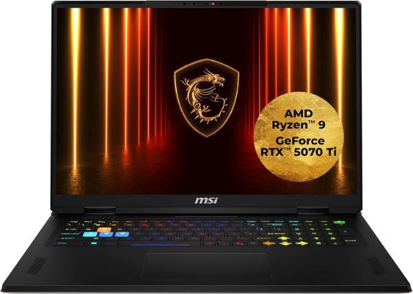 msi vector a18 hx laptop 18 zoll qhd+ 240hz ryzen 9 9955hx rtx 5070 ti 2.899