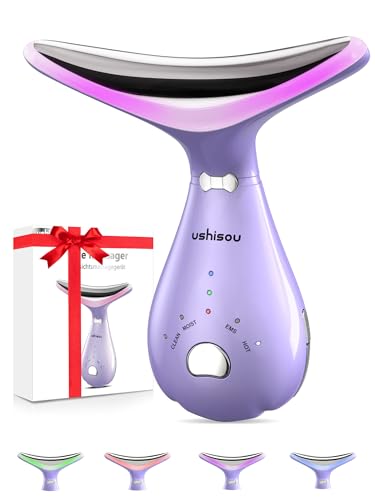gesichtsmassagegerät gegen falten, 4 farben gua sha, elektrisch mit 45C, 3 intensitätsstufen