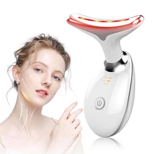 NVKHG gesichtsmassagegerät gegen falten, 7 farben led, elektrisches face massager