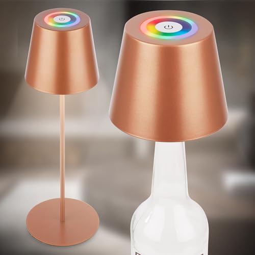 rgbw led tischlampe kabellos briloner 3 in 1 ip44 mit touchfunktion