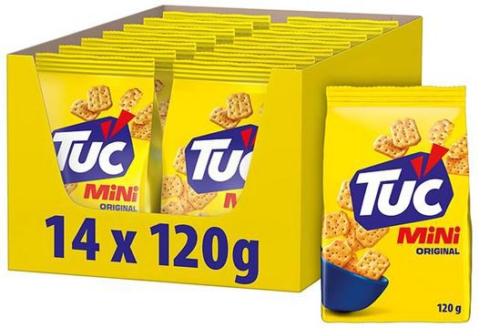 tuc mini classic snack-cracker 14er pack 120g für 16,15 statt 28