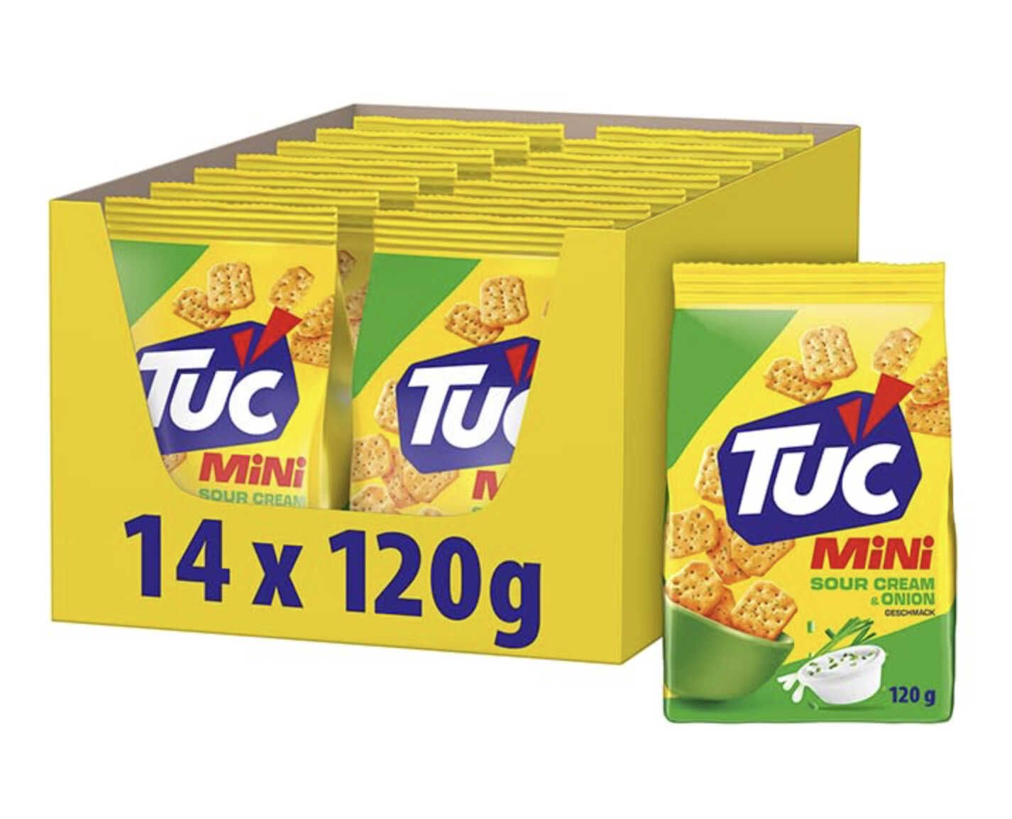 TUC Mini Sour Cream & Onion Snack 14x120g