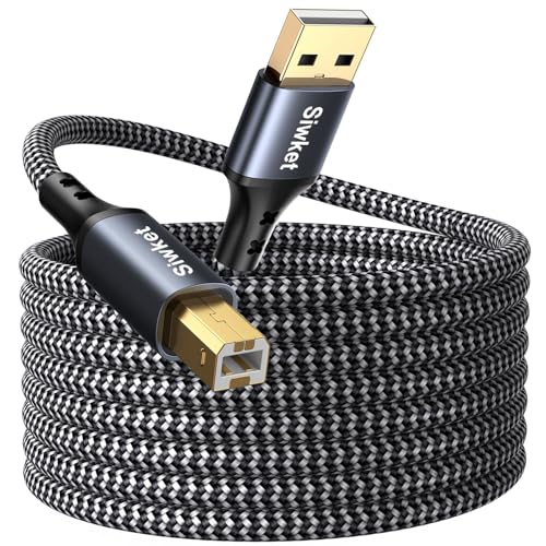 usb druckerkabel 5m siwket usb a auf b hochgeschwindigkeit kompatibel mit hp canon dell lexmark brother