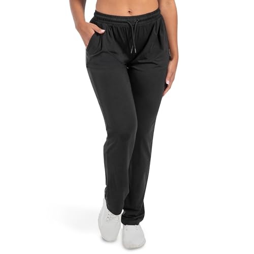 SMILODOX Jogginghose Damen Brielle, Shaped Fit, Sporthose mit Kordelzug & Taschen