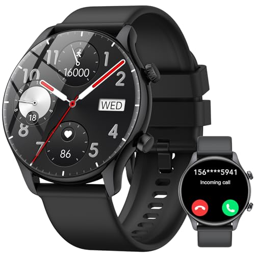 smartwatch herren damen 1.39" fitnessuhr mit telefonfunktion sportuhr ip68 wasserdicht