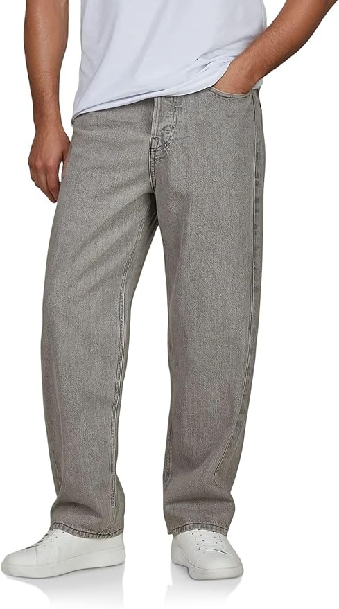 Produktbild: JACK & JONES Herren Jeans Baggy Fit Baumwolle 31W 32L Grey Denim JJIALEX JJCOOPER