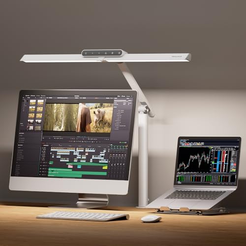 Produktbild: honeywell led schreibtischlampe dimmbar mit klemme für büro und zuhause