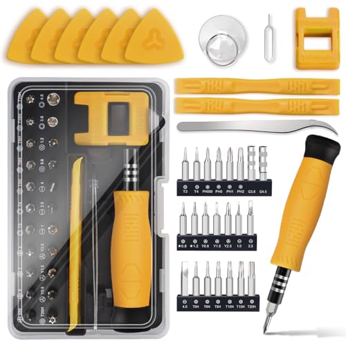 feinmechaniker werkzeug mini schraubendreher set bluvizo 35pcs torx bits für ps5, xbox, iphone