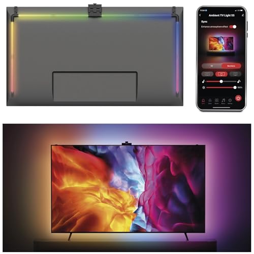 emos tv hintergrundbeleuchtung 55 zoll rgbic led mit kamera appsteuerung wifi