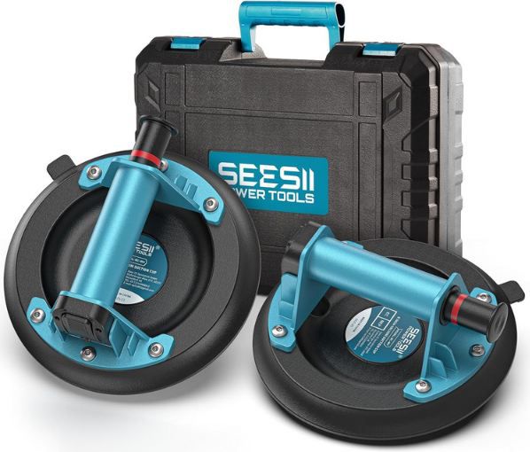 seesii vakuum saugheber 2er set 8 zoll max. 200kg 27,49 euro