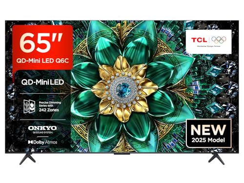tcl 65q6c 65 zoll qd-mini led fernseher 4k hdr smart tv 144hz dolby vision atmos