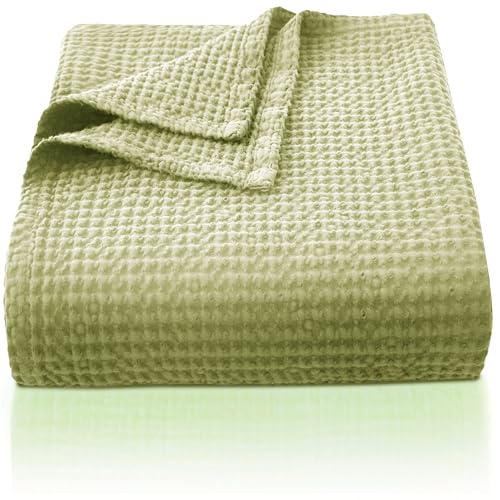 **CHUFFED 100% Baumwolle Decke 130 x 150 cm, Waffelmuster, Anthrazit Couchdecke**