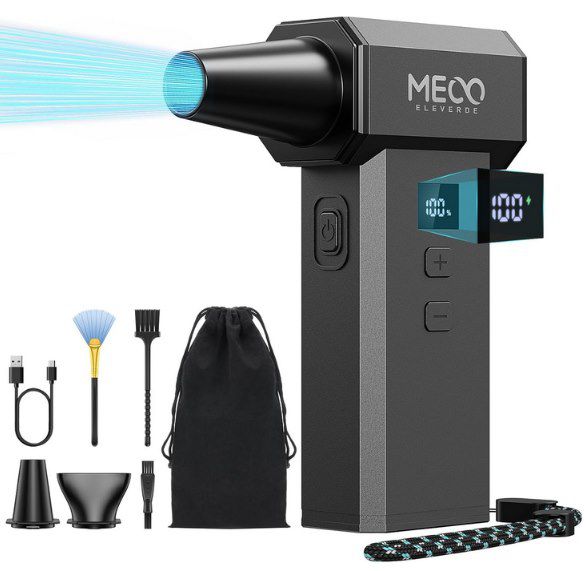 meco eleverde elektrisches staubgebläse 220.000 u/min 8.000mah für 32,99