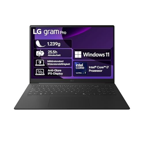 lg gram pro notebook 16 zoll dolby atmos 16z90ts-g.au8cg