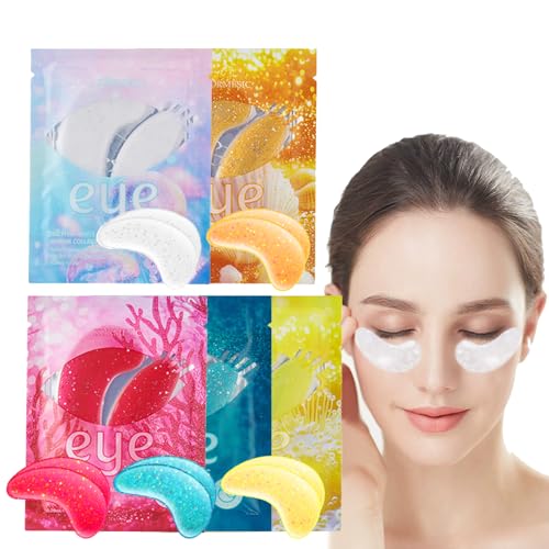 augenpads gegen augenringe und tränensäcke, mit marine-kollagen und hyaluronsäure, 20 paar