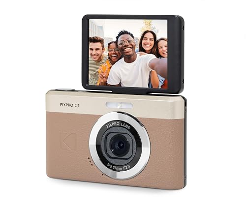 Produktbild: kodak pixpro c1 digitale kamera 13mp cmos 4x zoom 7,1 cm lcd bildschirm - marron