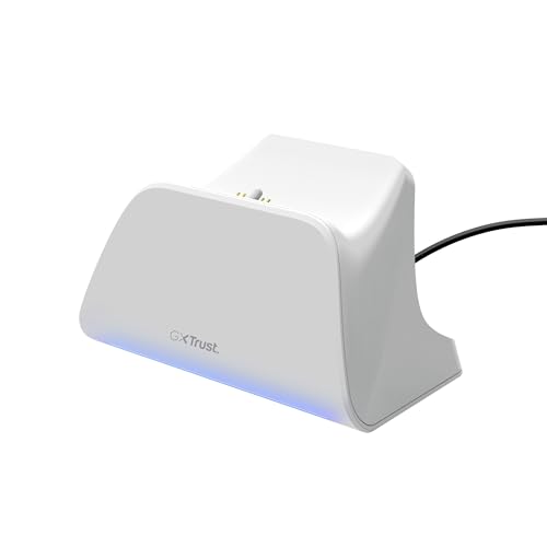 Trust GXT 255W PS5 DualSense Ladestation Schwarz/Weiß, Schnellladung, RGB-LED