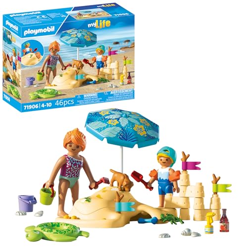 PLAYMOBIL Urlaub am Strand: Familienspielset Beach (71906)